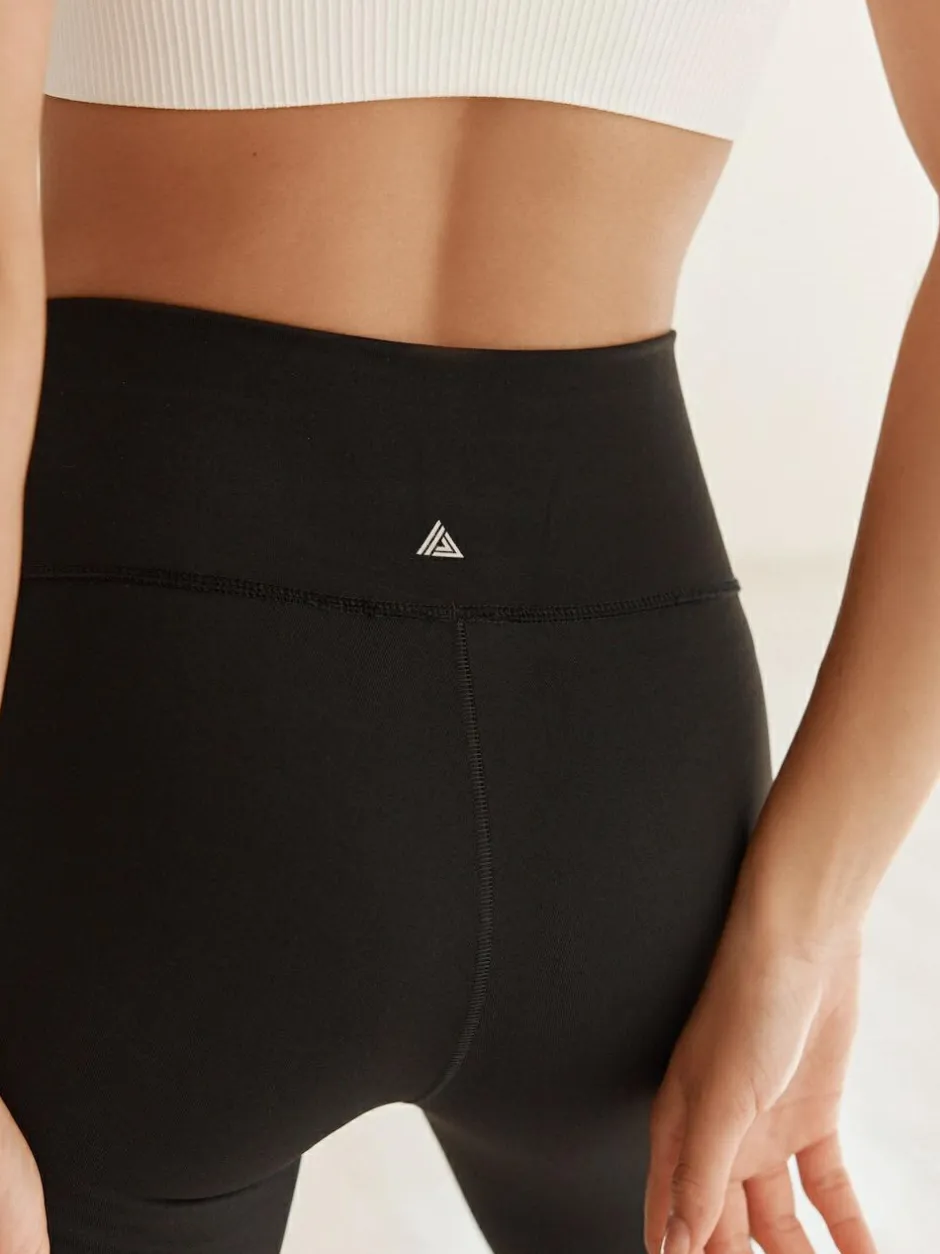 Next Black Tummy Control High Waisted Capri Length Sculpting Leggings Hot