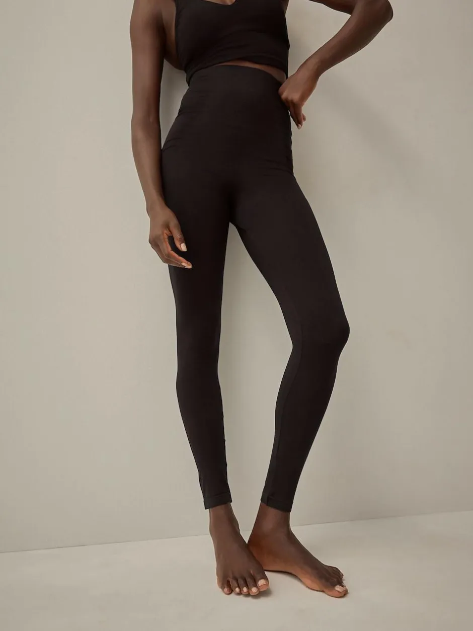 Next Black Tummy Control Seamless Shaping Leggings Sale