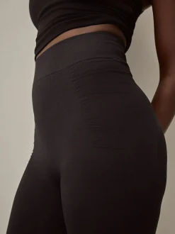 Next Black Tummy Control Seamless Shaping Leggings Sale