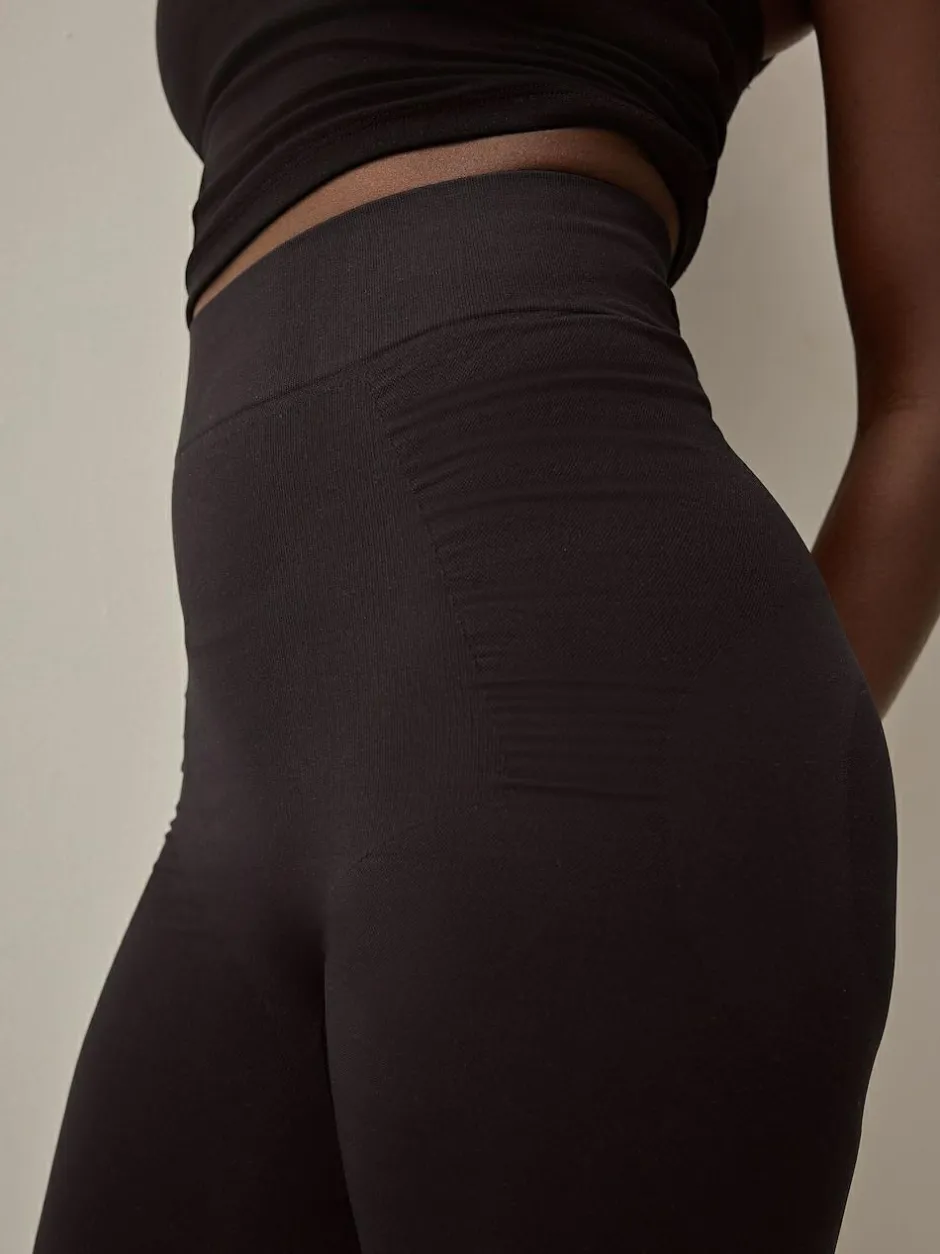Next Black Tummy Control Seamless Shaping Leggings Sale