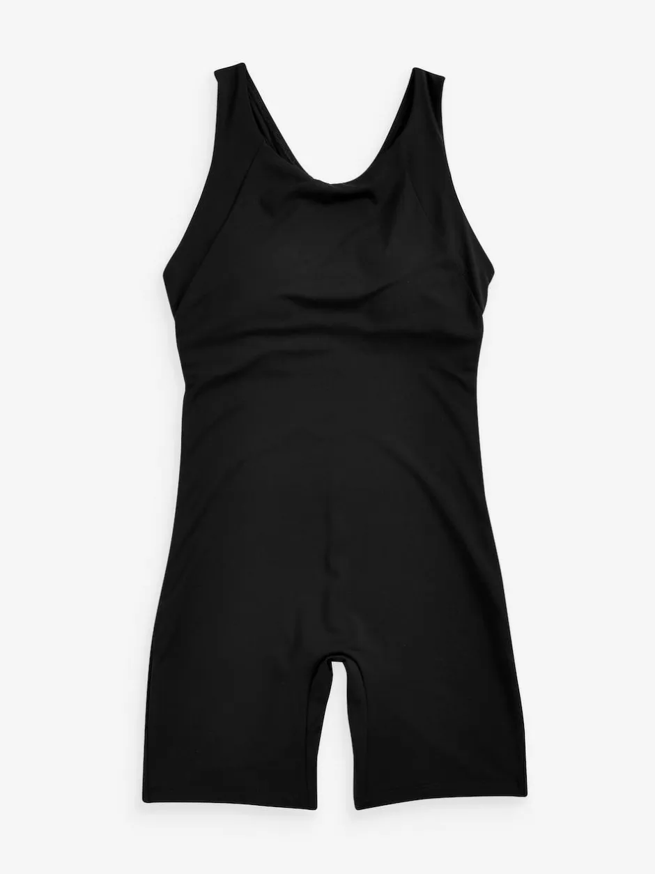 Next Tummy Control Unitard Swimsuit Black New