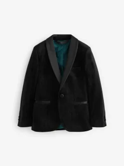 Next Velvet Blazer (3-16yrs) Black Outlet