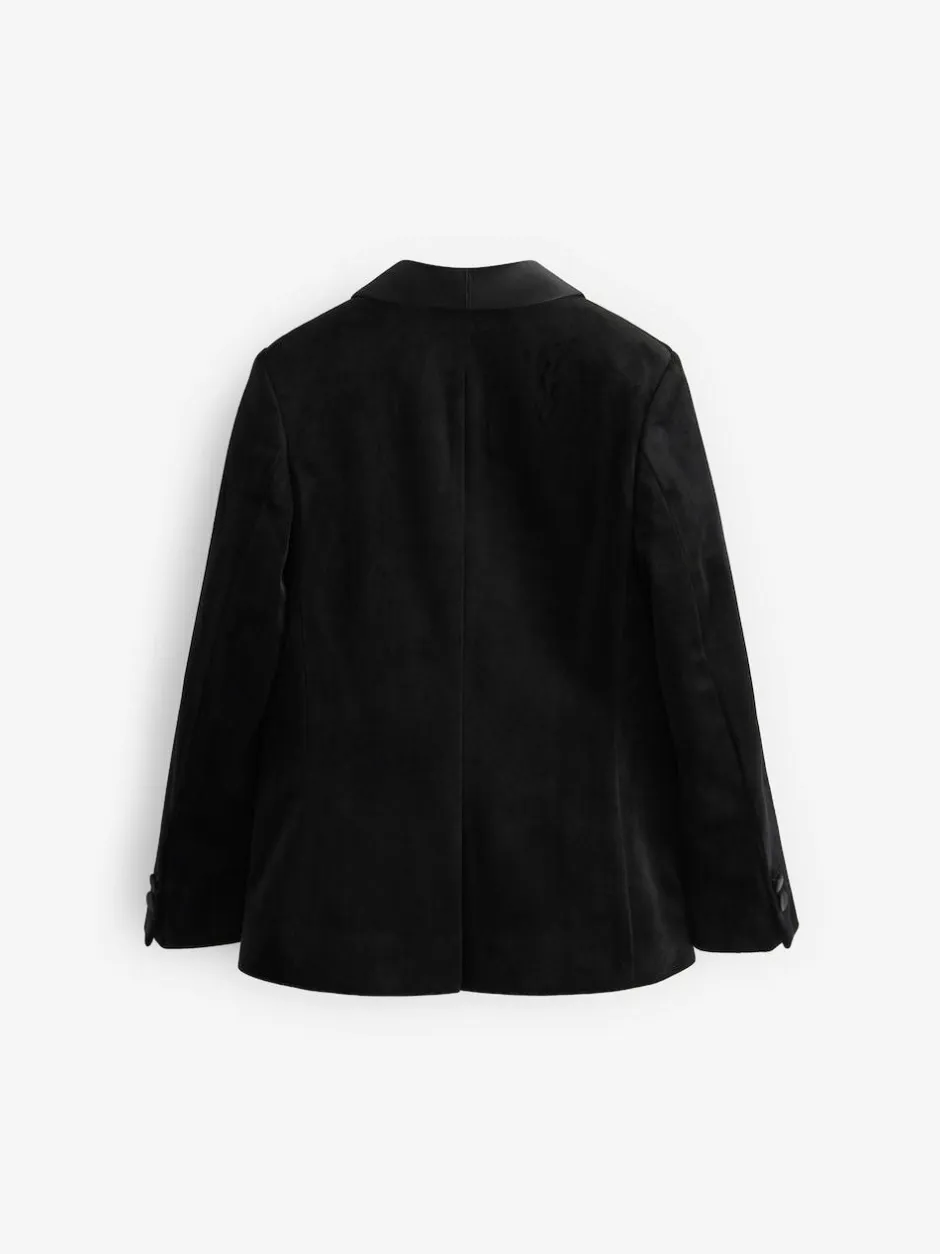 Next Velvet Blazer (3-16yrs) Black Outlet