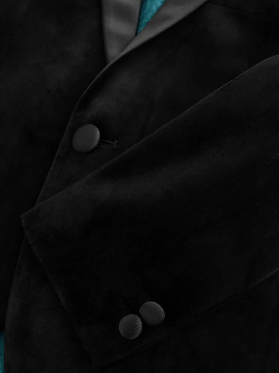Next Velvet Blazer (3-16yrs) Black Outlet