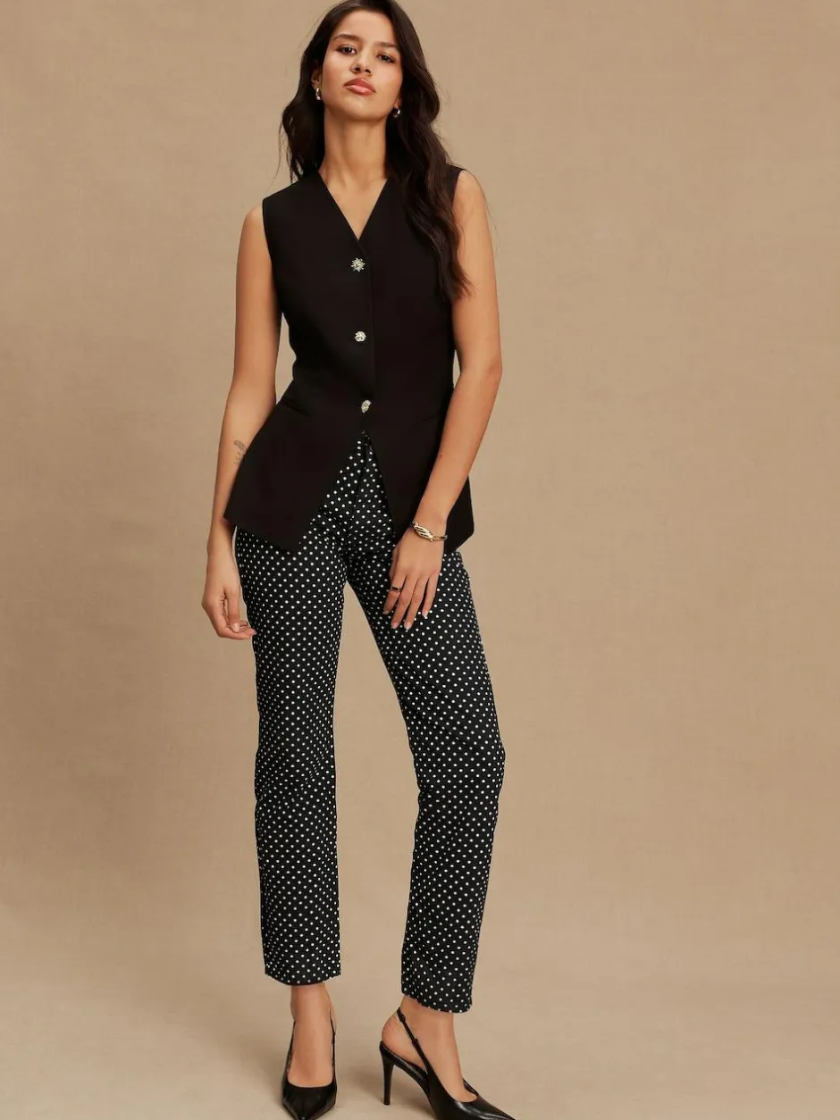Next Black V-Neck Waistcoat with Button Detail Best
