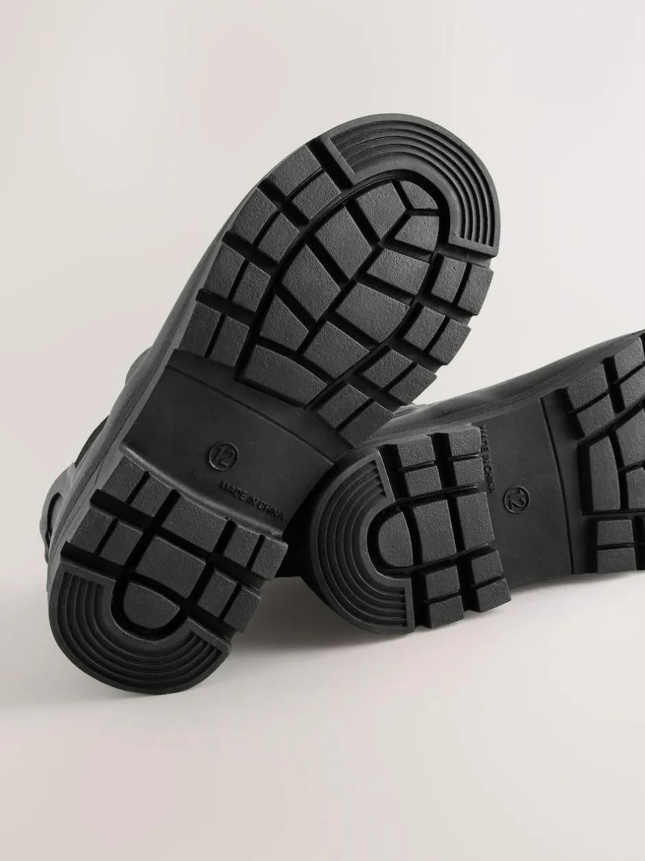 Next Warm Lined Ankle Wellies Black Best