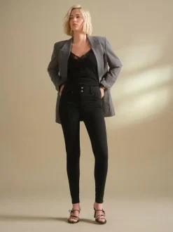 Next Lift Slim And Shape Skinny Jeans Black Wash Hot