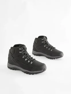 Next Waterproof Walking Boots Black Sale