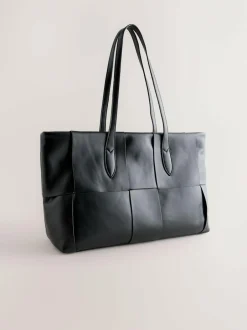 Next Black Weave Shoulder Bag Outlet