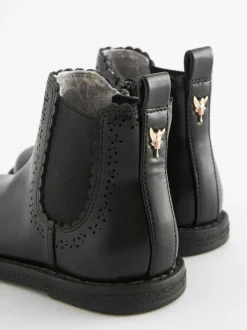 Next Wide Fit (G) Chelsea Ankle Boots Black Hot