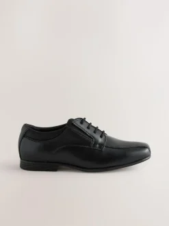 Next Black Wide Fit (G) Lace-Up Leather School Shoes Best