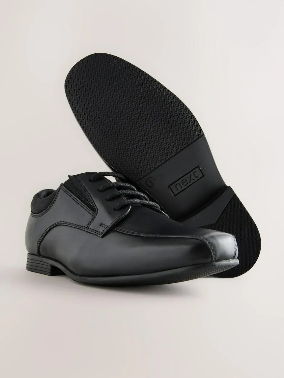 Next Black Wide Fit (G) Lace-Up Leather School Shoes Best