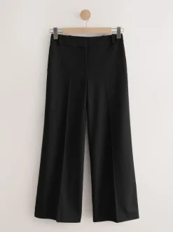 Next Black Wide Leg Tailored Trousers Hot