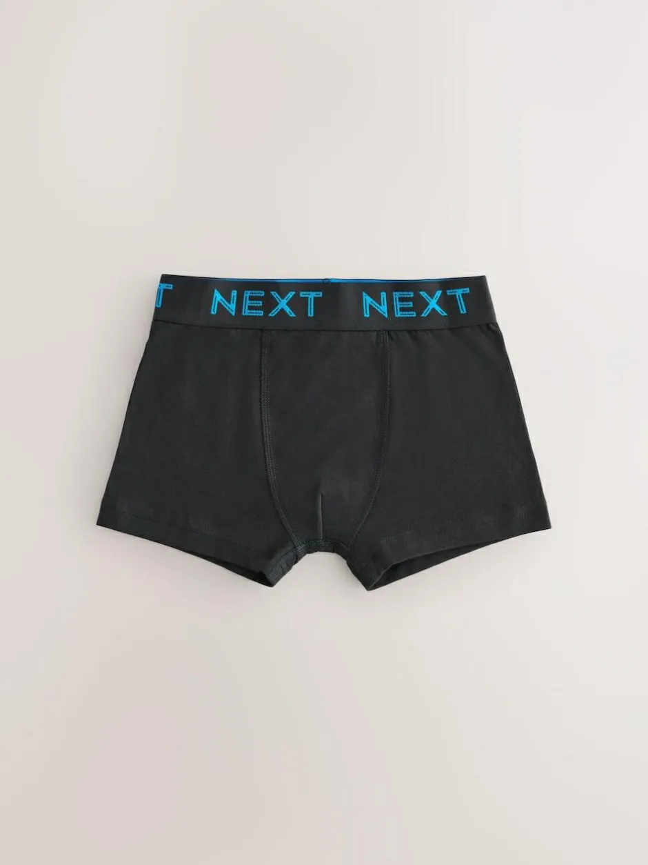 Next Black with colour waistband Trunks 10 Pack (1.5-16yrs) Hot