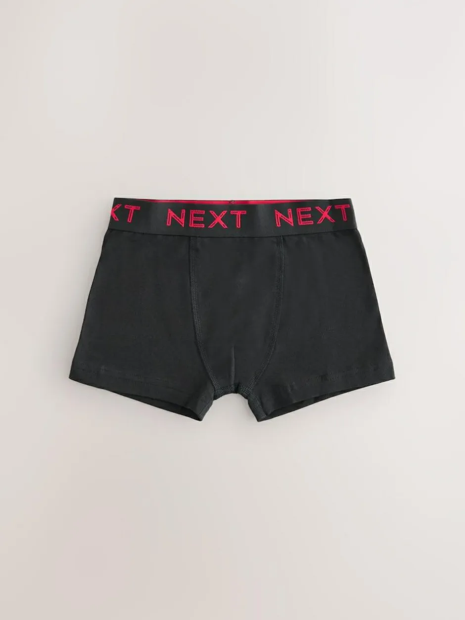 Next Black with colour waistband Trunks 10 Pack (1.5-16yrs) Hot