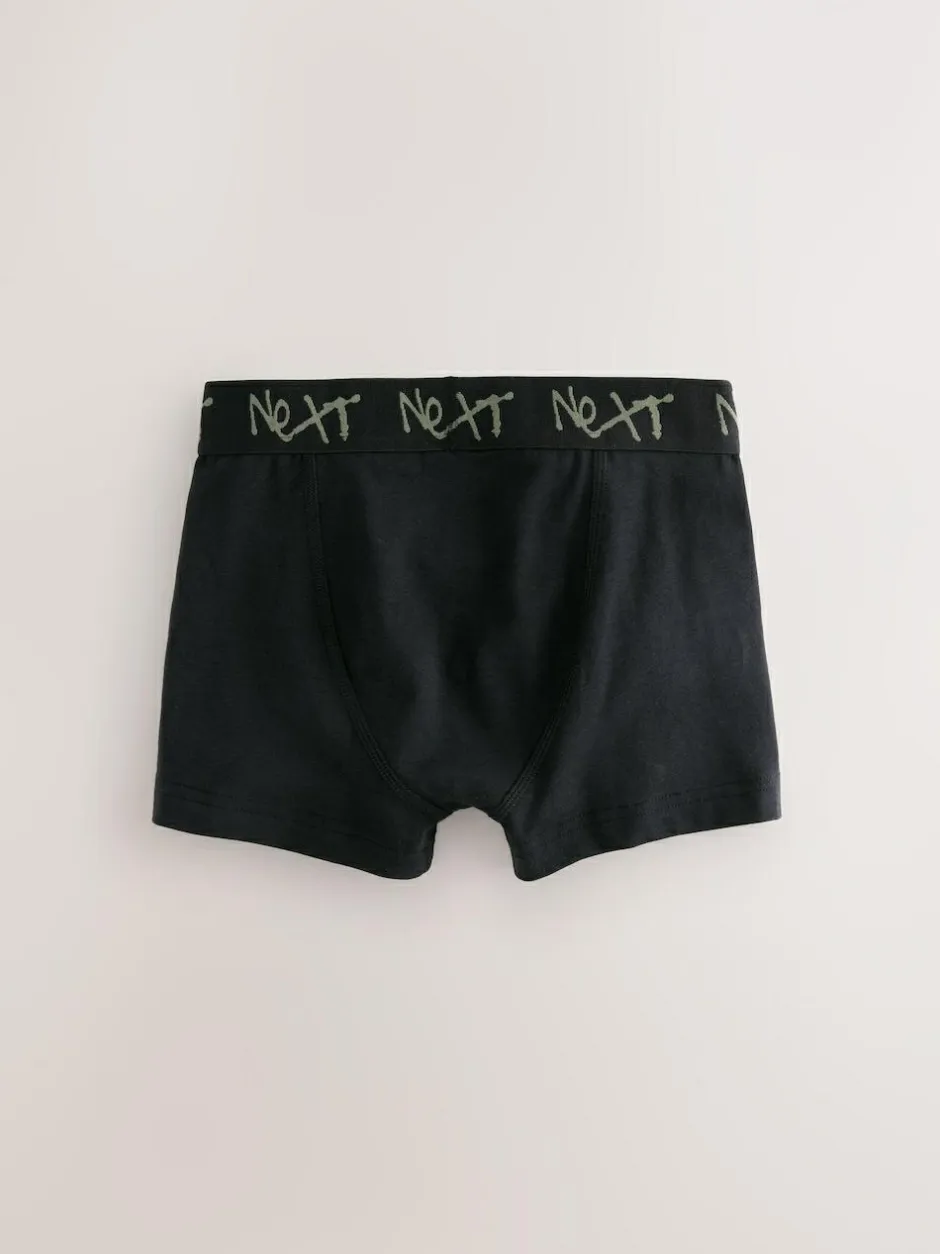Next Black with Grafitti Waistband Trunks 5 Pack (1.5-16yrs) Discount