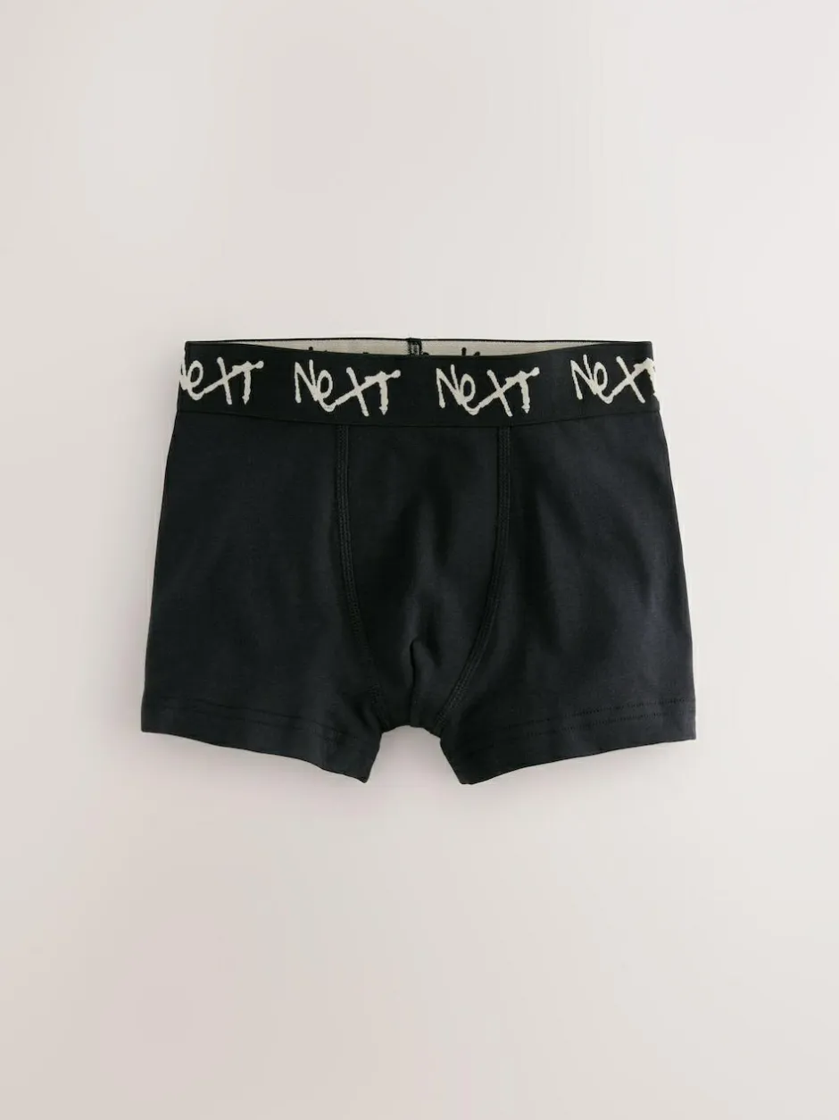 Next Black with Grafitti Waistband Trunks 5 Pack (1.5-16yrs) Discount