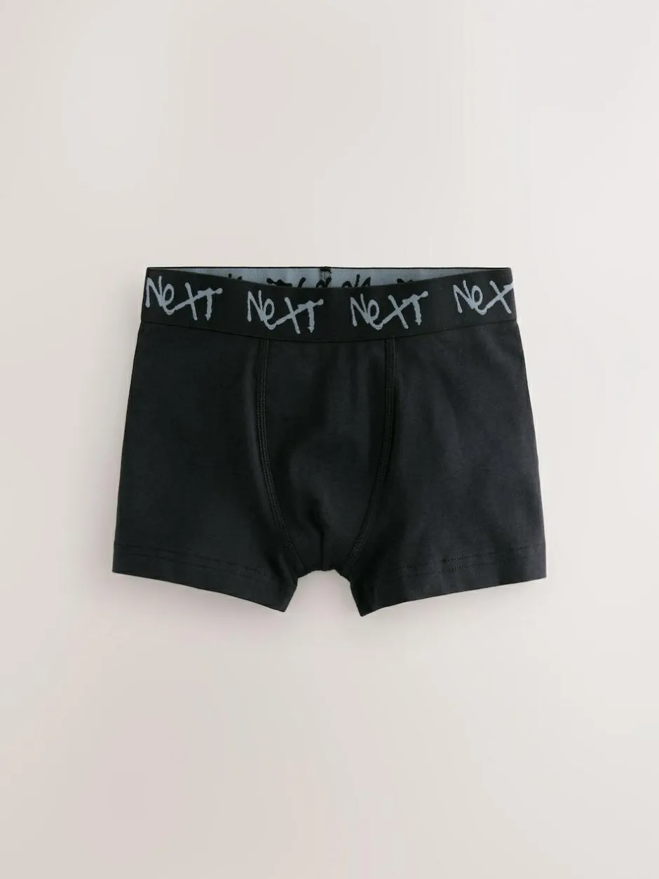 Next Black with Grafitti Waistband Trunks 5 Pack (1.5-16yrs) Discount