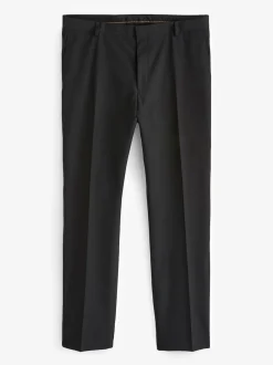 Next Black with Tape Detail Tailored Fit Tuxedo Suit Trousers New