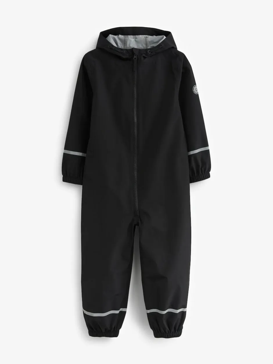 Next Zip Hooded Waterproof Puddlesuit (12mths-10yrs) Black Discount