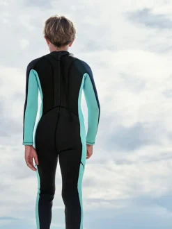 Next Wetsuit (1-16yrs) Black/Blue Long Sleeve Hot