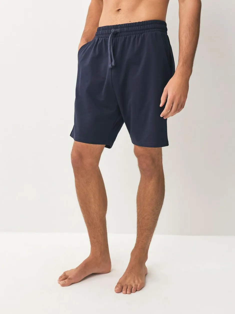 Next Loopback Soft Touch 5 Pack Joggers Shorts Black/Blue/Grey Outlet