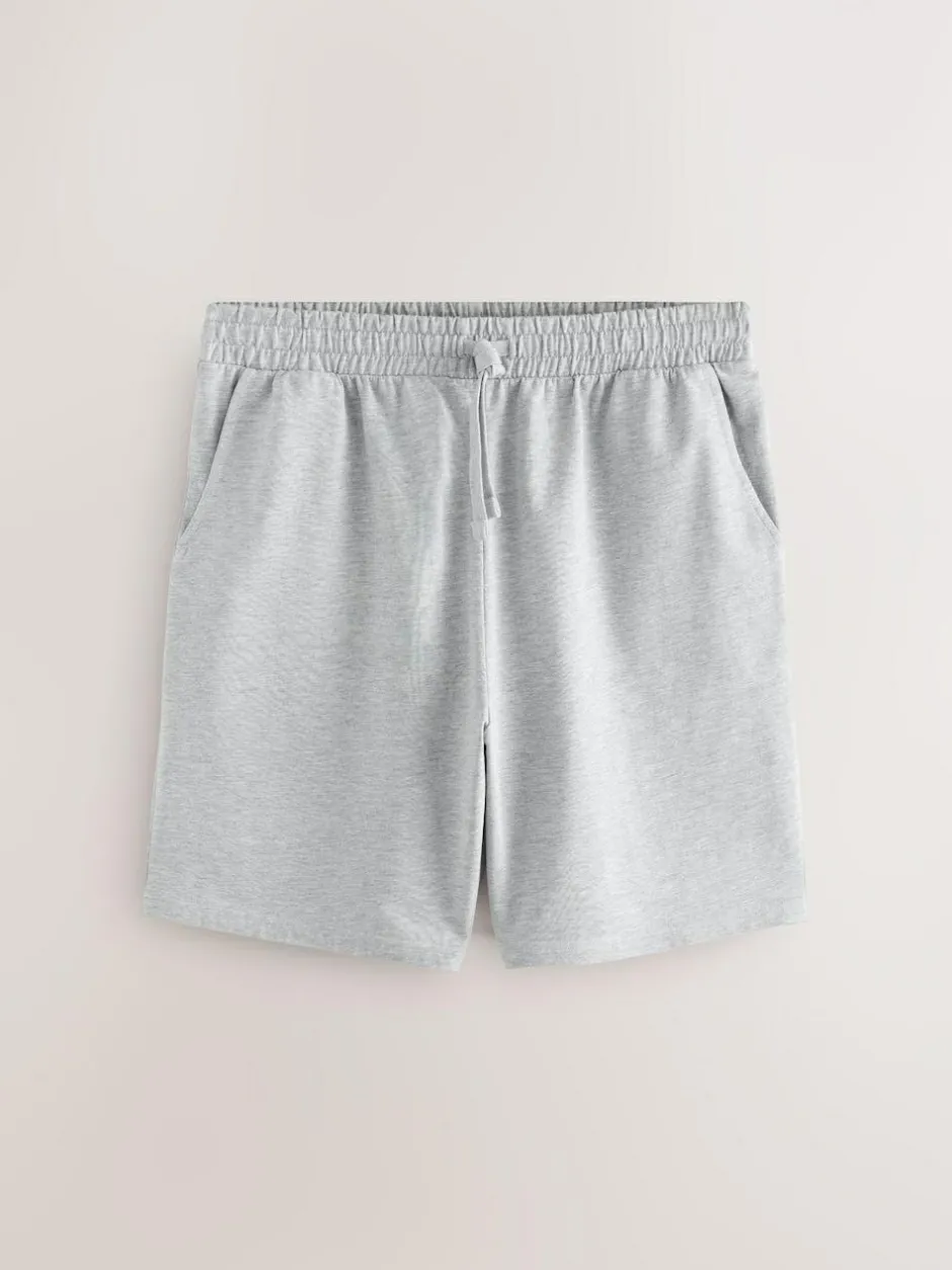 Next Loopback Soft Touch 5 Pack Joggers Shorts Black/Blue/Grey Outlet