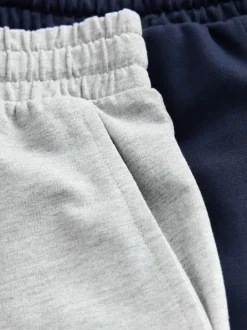 Next Loopback Soft Touch 5 Pack Joggers Shorts Black/Blue/Grey Outlet