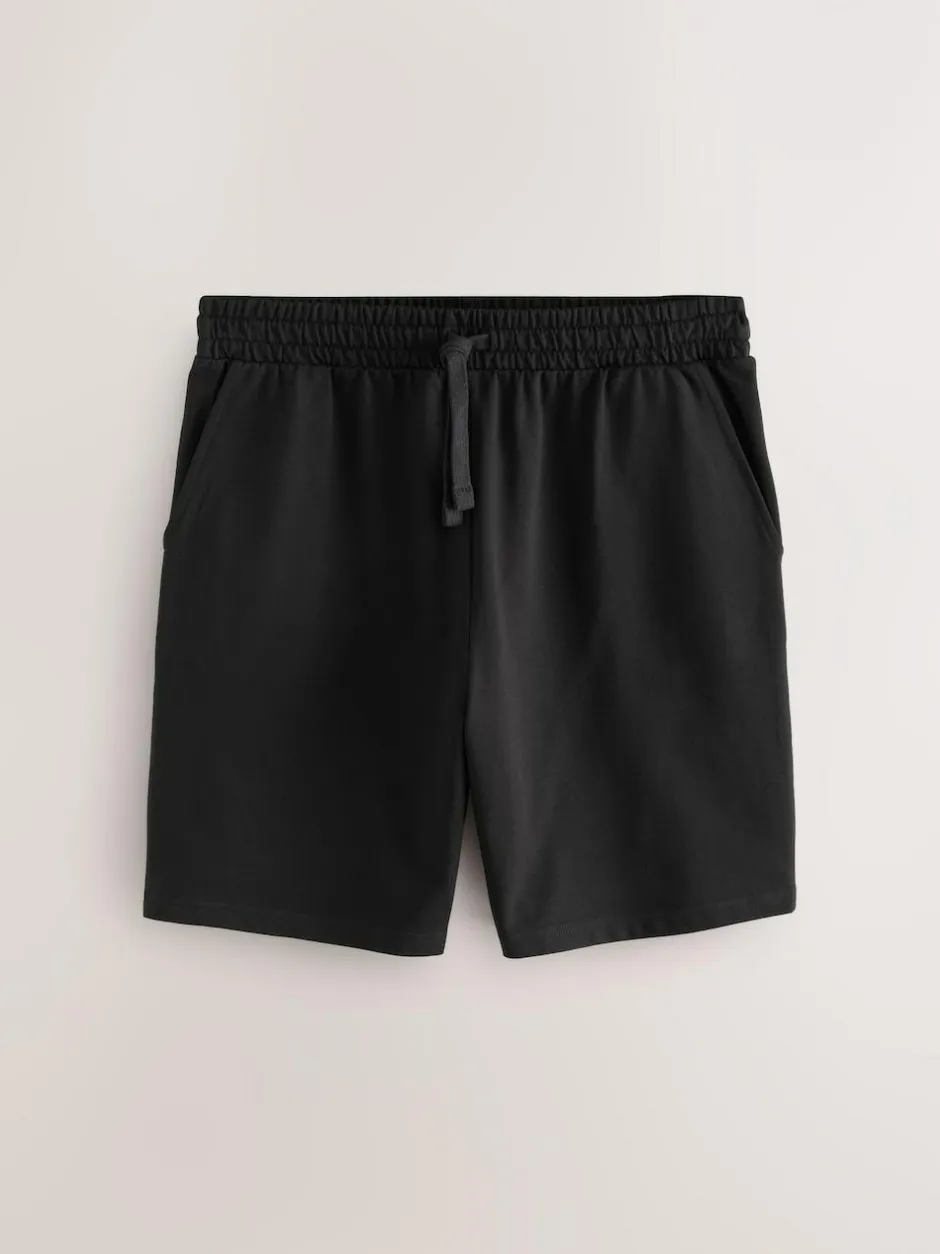 Next Loopback Soft Touch 5 Pack Joggers Shorts Black/Blue/Grey Outlet