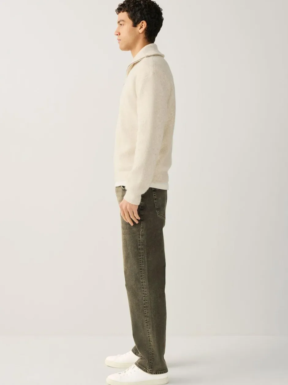 Next Black/Brown Single Straight Fit Classic Stretch Jeans Clearance