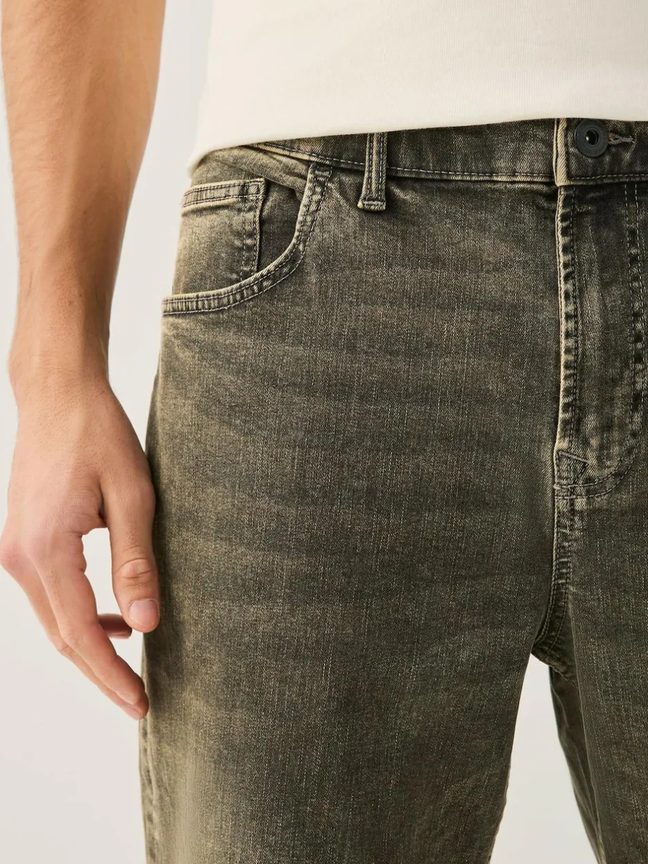 Next Black/Brown Single Straight Fit Classic Stretch Jeans Clearance