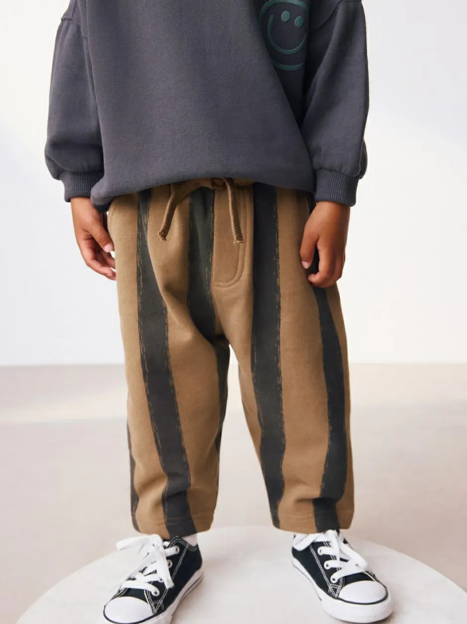 Next Black/Brown Single Sweatshirt And Stripe Joggers Set (3mths-7yrs) Sale