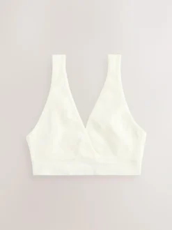 Next Black/Cream Seamless Non Wire Nursing Ultimate Comfort Bras 2 Pack New