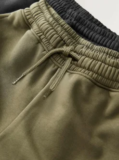 Next Regular Fit Cargo Joggers 2 Pack (3-16yrs) Black/Green Discount