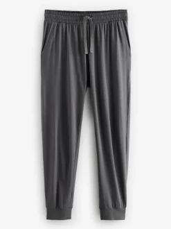Next Black/Grey Long Sleeve Cuffed 100% Cotton Pyjamas Outlet