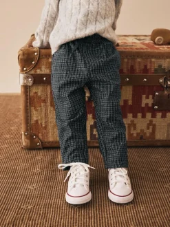 Next Pull On Smart Trousers (3mths-7yrs) Black/Grey Clearance