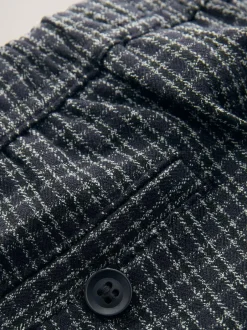 Next Pull On Smart Trousers (3mths-7yrs) Black/Grey Clearance