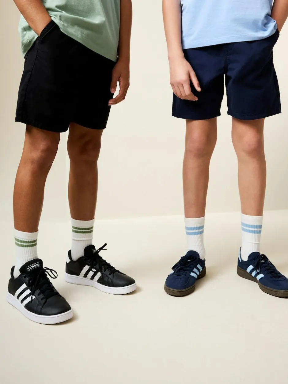 Next 2 Pack Shorts (3-16yrs) Black/Navy Outlet