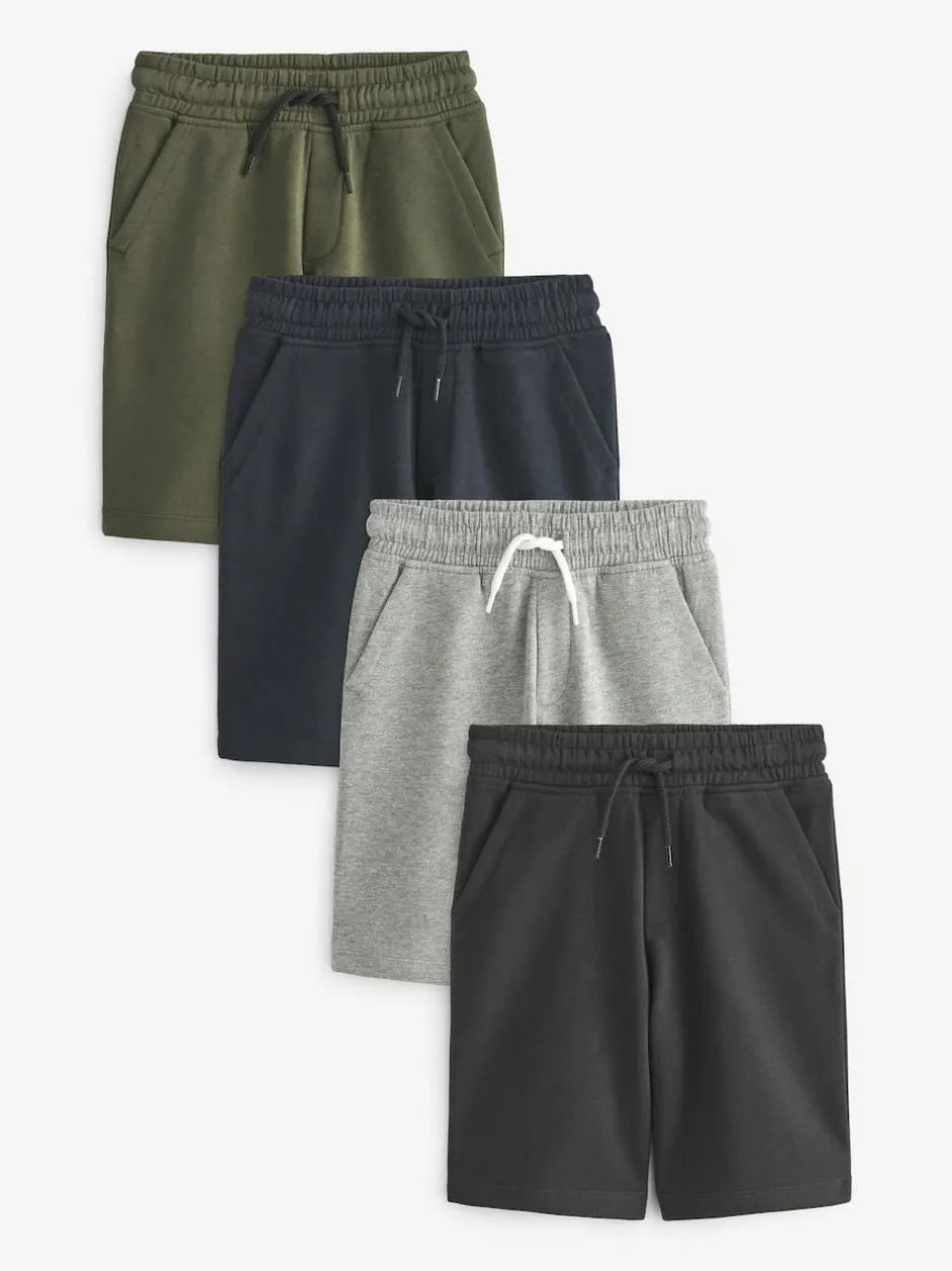 Next Regular Fit Basic Shorts (3-16yrs) Black/Navy Blue Online