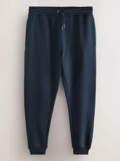 Next Slim Fit Cotton Rich Jersey Joggers 3 Pack Black/Navy Blue/Grey Online