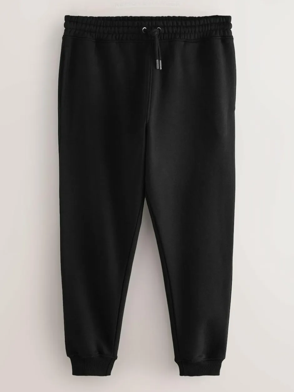 Next Slim Fit Cotton Rich Jersey Joggers 3 Pack Black/Navy Blue/Grey Online