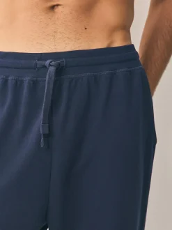 Next Cuffed Loopback Soft Touch 2 Pack Open Joggers Black/Navy Hot