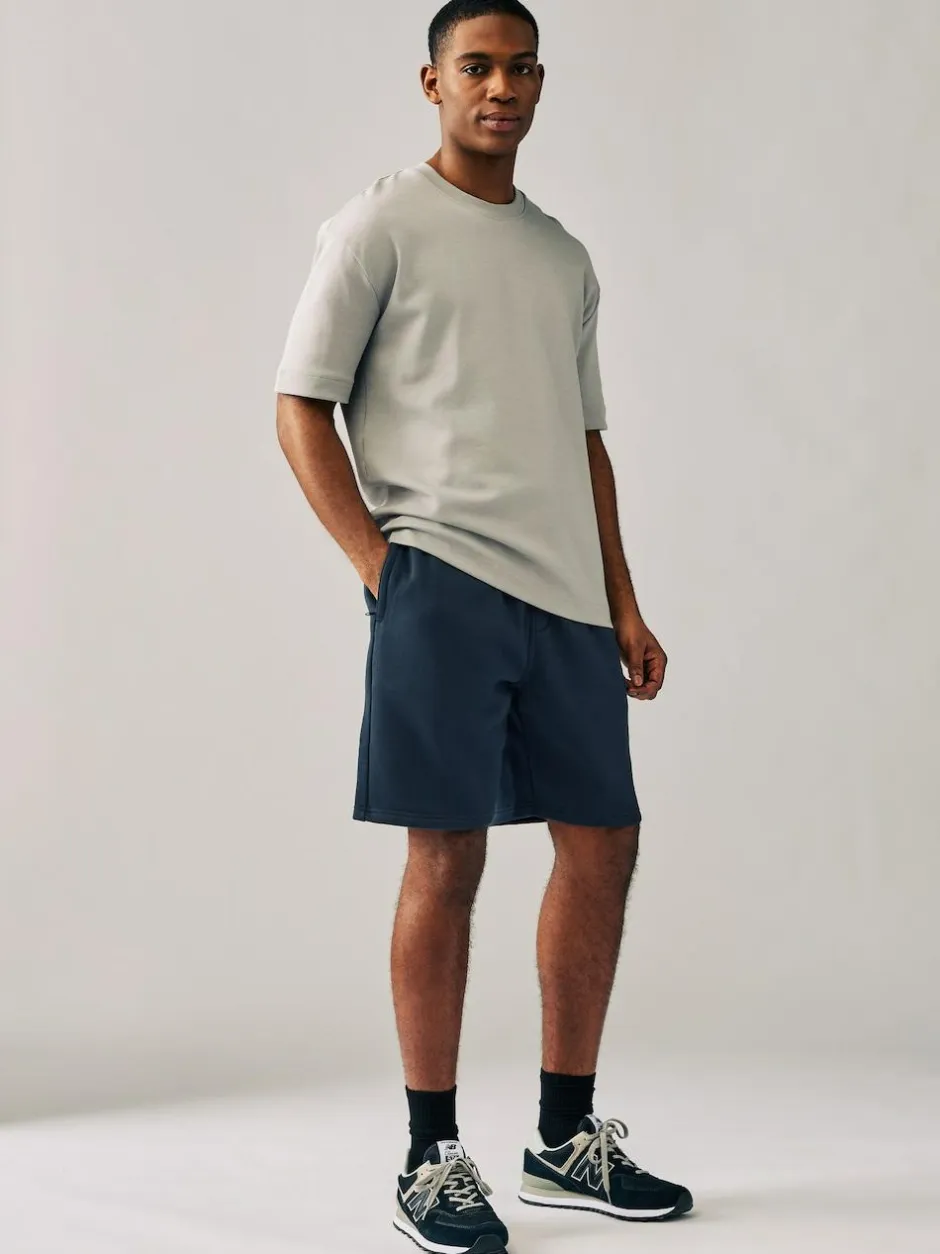 Next Soft Fabric Jersey Shorts 2 Pack Black/Navy Sale