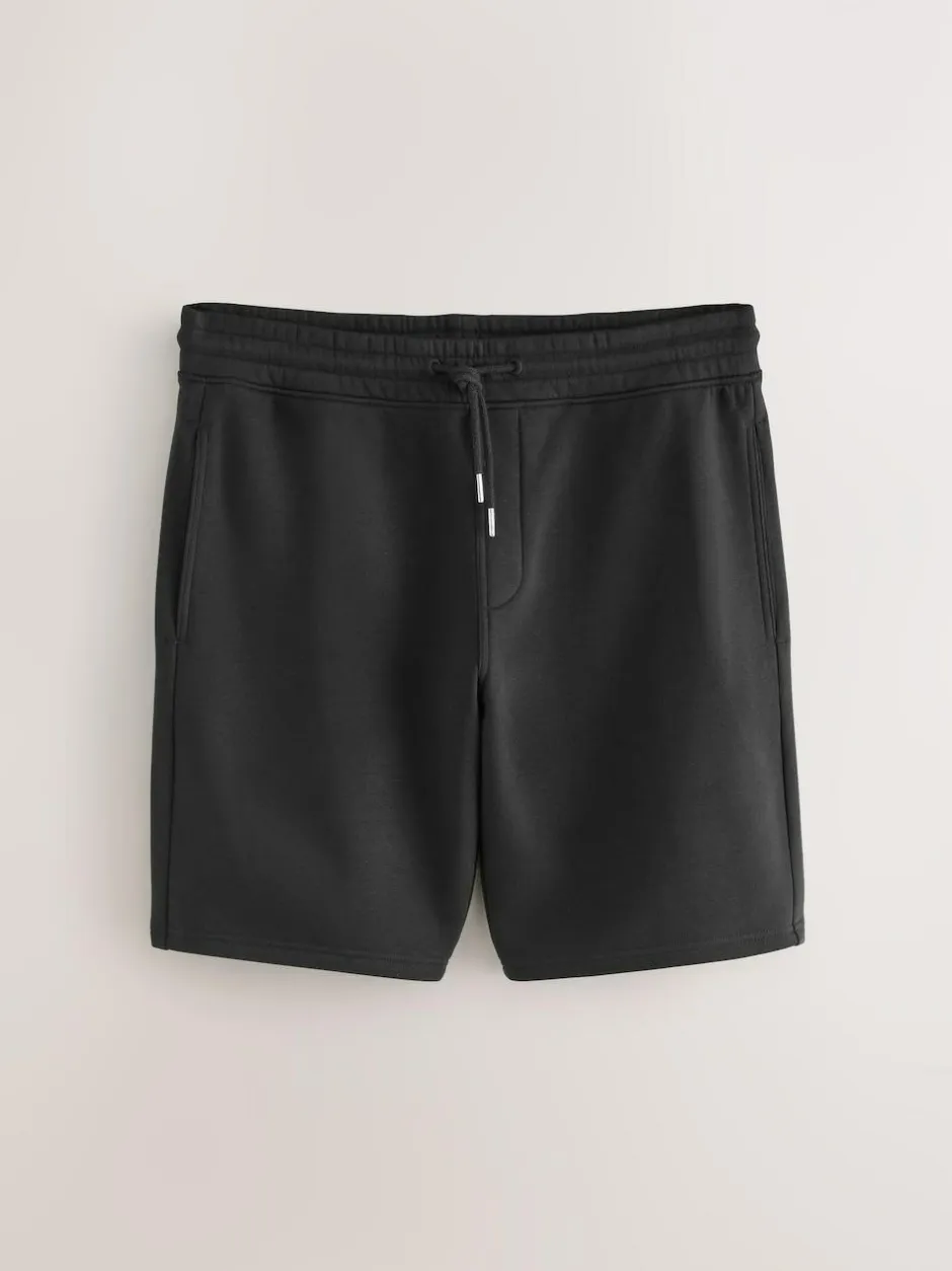 Next Soft Fabric Jersey Shorts 2 Pack Black/Navy Sale