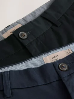 Next Straight Fit Stretch Chino Shorts 2 Pack Black/Navy New