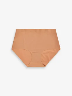 Next Midi No VPL Comfort Knickers 3 Pack Black/Praline Nude/Chocolate Nude Hot