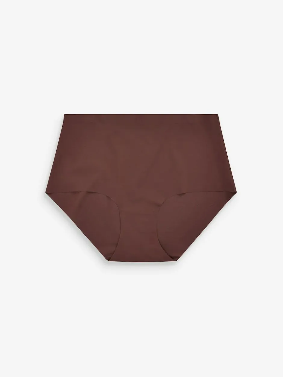 Next Midi No VPL Comfort Knickers 3 Pack Black/Praline Nude/Chocolate Nude Hot