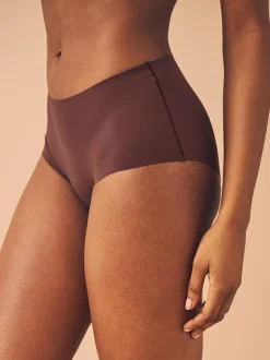 Next Midi No VPL Comfort Knickers 3 Pack Black/Praline Nude/Chocolate Nude Hot