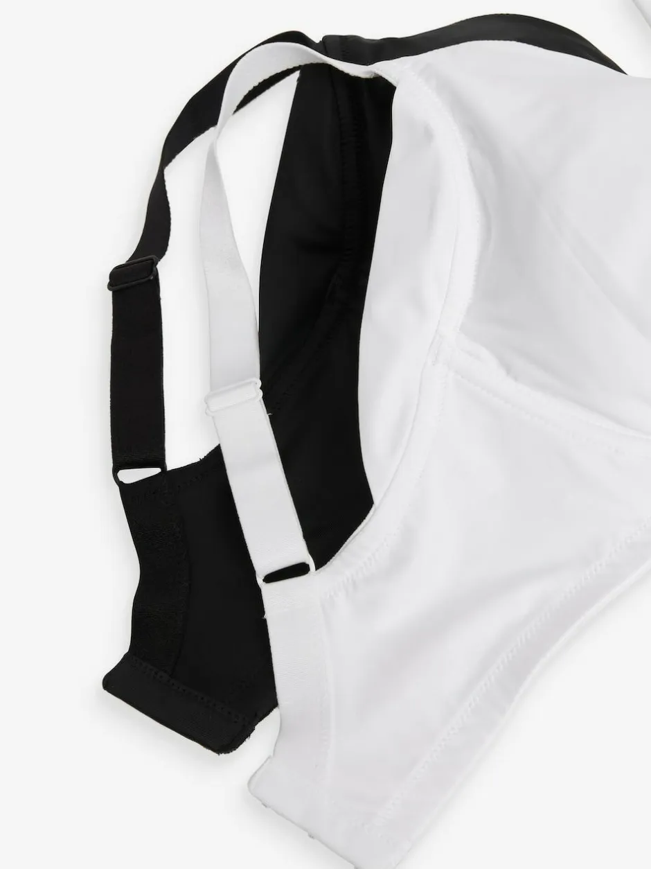 Next F-K Cup Under Arm Smoothing Non Pad Wired Minimising Ultimate Comfort Bras 2 Pack Black/White Discount