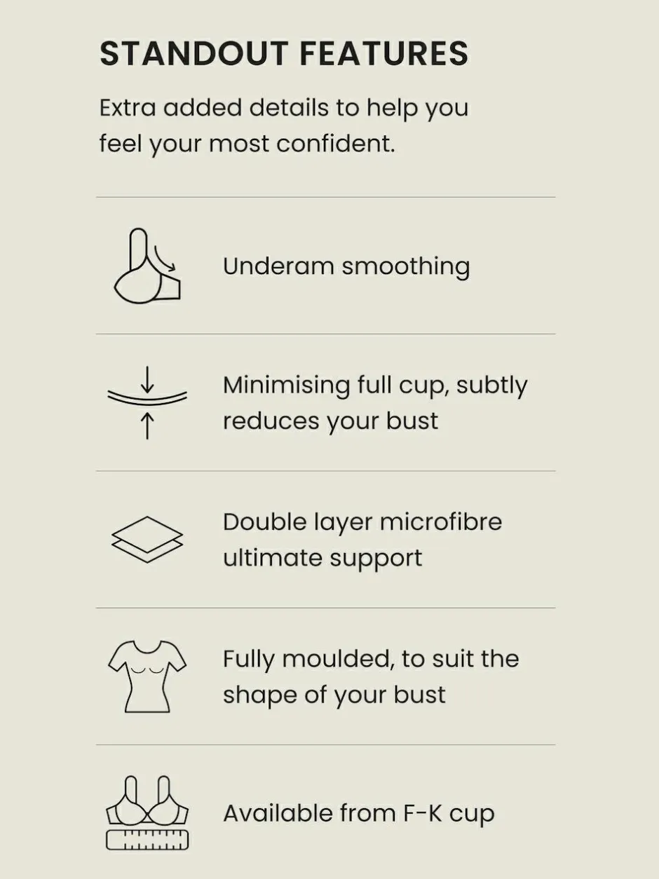 Next F-K Cup Under Arm Smoothing Non Pad Wired Minimising Ultimate Comfort Bras 2 Pack Black/White Discount